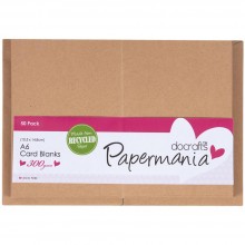 Cards With Envelopes A6 50/Pkg - Recycled Kraft By Papermania