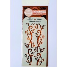 Twisted Vines Designer Reusable Stencil 8"x 4" By Get Inspired - GIDS006