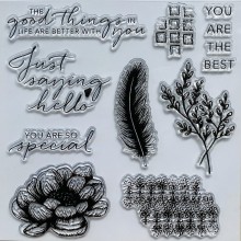 you are the best clear stamp by get inspired 14x14x1cm