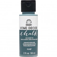 FolkArt Home Decor Chalk Acrylic Paint, 2oz Elegant Teal