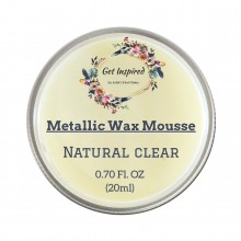 Natural Clear Metallic Wax 20ml Tin by Get Inspired