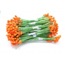 Orange-Wire Pollen-3mm Head Pack 10 Bunches