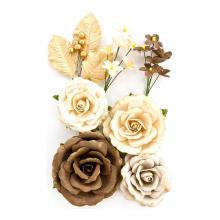 Flowers Amber Moon Aspen 2" To 5", 8/Pkg By Prima