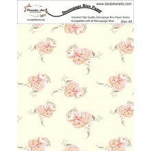 Floral Background Rice Paper A4 By Get Inspired