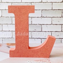 L Jumbo Alphabet MDF 6inch x 5.25inchx1inch Thick and Strong DIY Raw Base By Get Inspired