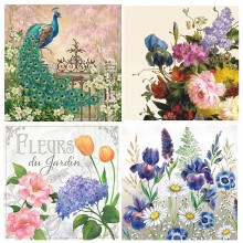 Noble Peacock Tissue 20pcs Pack of Decoupage Tissue Papers by Get Inspired 4designs, 5each