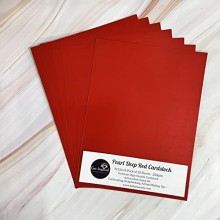 Pearl Deep Red Cardstock 9"x12" 10/Pkg by Get Inspired