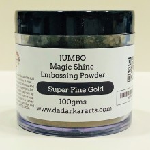 Jumbo Magic Shine Embossing Powder- Super Fine Gold 100gms Jar