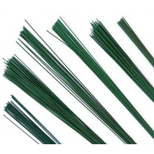 Flower Making Wire 22 Guage Dark Green Pack of 1 - 100 Wires 14inch length