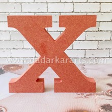 X Jumbo Alphabet MDF 6inch x 6.75inchx1inch Thick and Strong DIY Raw Base By Get Inspired