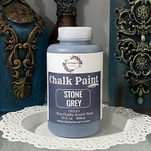Stone Grey Super Matte Chalk Paint 384ml Jumbo Bottle by Get Inspired