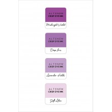 InkPads Tropical Shades of Purple Mini Cube Pack of 4 Set