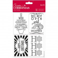 Stamps Gift Tags Papermania Create Christmas Clear 5.3" X 7.6"
