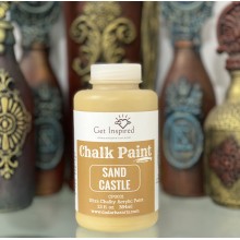 Sand Castle Super Matte Chalk Paint 384ml Jumbo Bottle by Get Inspired