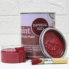 Imperial Red 1000ml super chalk paint By Get Inspired