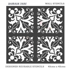 Damask Jane Home Decor Designer Reusable Stencil 45cmsx45cms