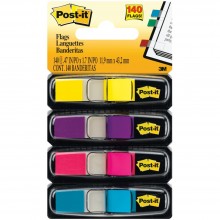 Post-It Flags .47"X1.7" 140/Pkg Assorted Bright Colors