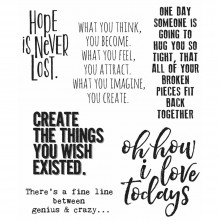 Ponderings Tim Holtz Cling Stamps 7"X8.5"