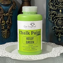 Kelly Green Super Matte Chalk Paint 384ml Jumbo Bottle by Get Inspired