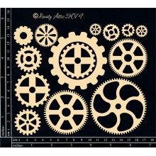 Steampunk Notes 6"x7" Dusty Attic Chipboards