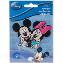 Iron-On Applique Mickey & Minnie Disney Mickey Mouse