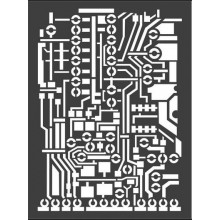 Thick stencil cm. 15x20 Circuit board