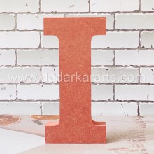 I Jumbo Alphabet MDF 6inch x 2.75inchx1inch Thick and Strong DIY Raw Base By Get Inspired