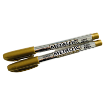 Metallic Pens Set of Gold for Alcohol & Resin Art 2 pens
