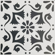 Spanish Pattern Tiles Home Decor Designer Reusable Stencil 8inchx8inch