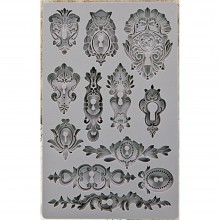 Keyholes Iron Orchid Designs Vintage Art Decor Mould 5"X8"
