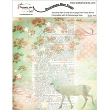 Deer Autumn Rice Paper A4 By Get Inspired