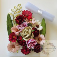 Kashmir Beauty Flower Cluster by Get Inspired with Princess White Tulle Net Roll