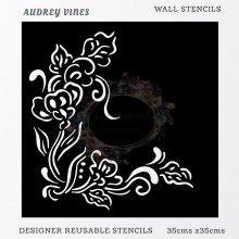 Audrey Vines Home Decor Designer Reusable Stencil 35cmsx35cms