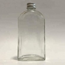 Large Flat Glass Clear Bottle For Mixed Media 20cms x 10cms By Get Inspired