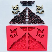 Illustrious Corners 3D Deep Creative Silicon Mold 8.5inchx5inch By Get Inspired