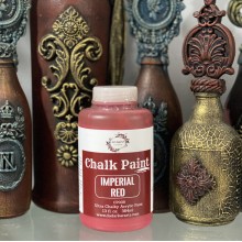Imperial Red Super Matte Chalk Paint 384ml Jumbo Bottle by Get Inspired