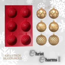 Christmas Charms I Silicon Mould 6.4x4.4inch By Get Inspired