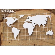 Travel the world - Map XL By Scrapiniec