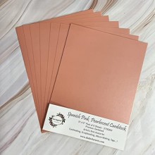 Spanish Pink Pearlescent Cardstock 9"x12" Pack of 6 Sheets 250GSM By Get Inspired