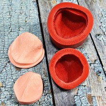 Get Inspired Flower Making Set of 2 for Rose Petals Hard Polyresin Mold with Silicone Mold