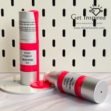 Neon Pink Resin Pigment Paste 30ml in a no mess easy Pump bottle By Get Inspired Pink