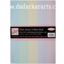 Anita's Parchment Plain Pastels Vellum A4 10/Pkg