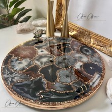 Agate tray/table Video Tutorial Online on Private Facebook Group Excluding material