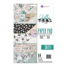 Zella Teal 6 Designs/5 Each Prima Marketing Double-Sided Paper Pad A4 30/Pkg