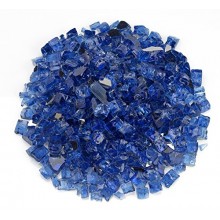 Sapphire  Blue Reflective Fire Glass with Fire Pit and Resin art(2Kg)