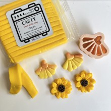 Sunshine Yellow Polymer Casty Clay Make 'n' Bake 125gms for DIY Jewellery, Miniatures,Dolls