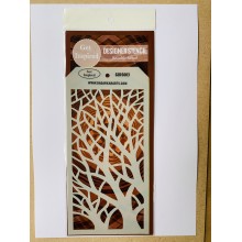 Dense Branches Designer Reusable Stencil 8"x 4" By Get Inspired - GIDS003