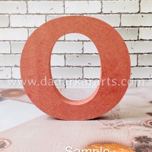 O Jumbo Alphabet MDF 6inch x 6.25inchx1inch Thick and Strong DIY Raw Base By Get Inspired