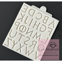 Capital Alphabet Mould 15.5 x 13.5cms by Get inspired each letter 1inch size