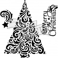 Stencil 12"X12" Crafter's Workshop Template - Christmas Tree